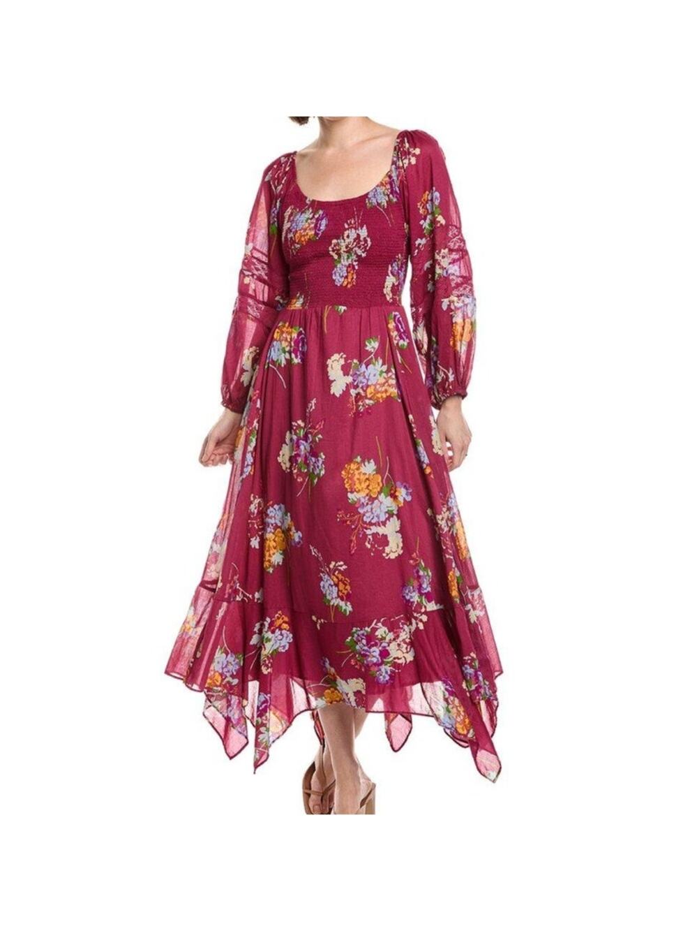 Free People Floral Morning Glory Maxi Dress Size Large